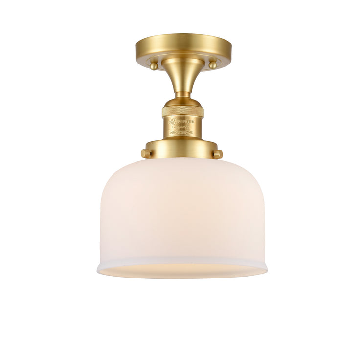 Innovations 517-1CH-SG-G71 One Light Semi-Flush Mount, Satin Gold