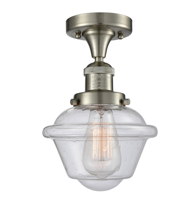 Innovations 517-1CH-SN-G534-LED LED Semi-Flush Mount, Brushed Satin Nickel