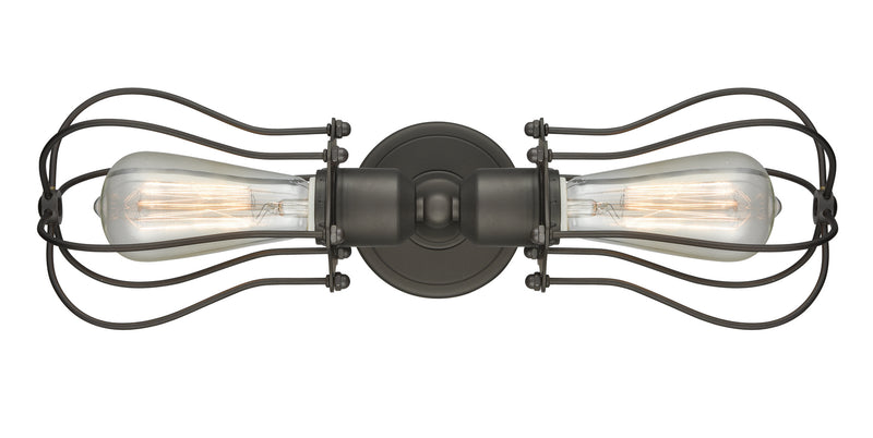 Innovations 900-2W-OB-CE513-OB Two Light Bath Vanity, Oil Rubbed Bronze
