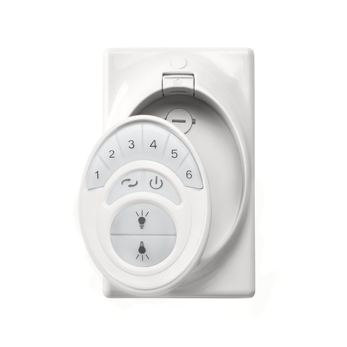 Kichler 371075WHTR 6 Spd DC CoolTouch Transmitter, White Material (Not Painted)