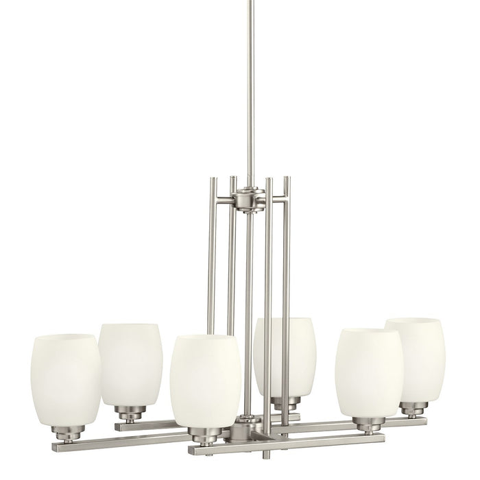 Kichler 3898NIL18 LED Linear Chandelier, Brushed Nickel