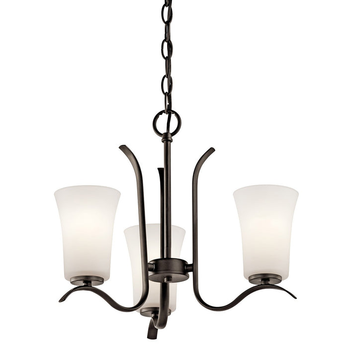 Kichler 43073OZL18 LED Mini Chandelier, Olde Bronze