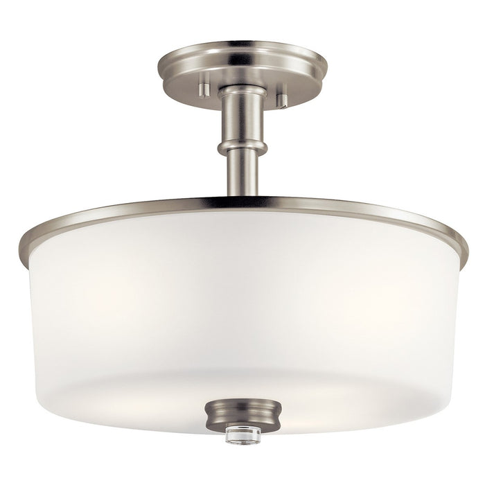 Kichler 43926NIL18 LED Semi Flush Mount, Brushed Nickel