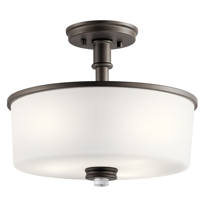 Kichler 43926OZL18 LED Semi Flush Mount, Olde Bronze