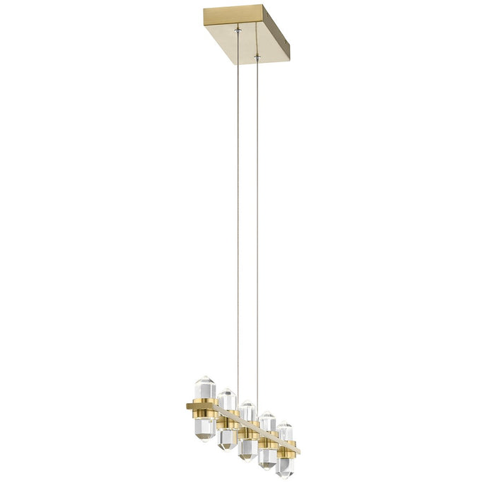 Kichler 84067CG LED Linear Chandelier, Champagne Gold