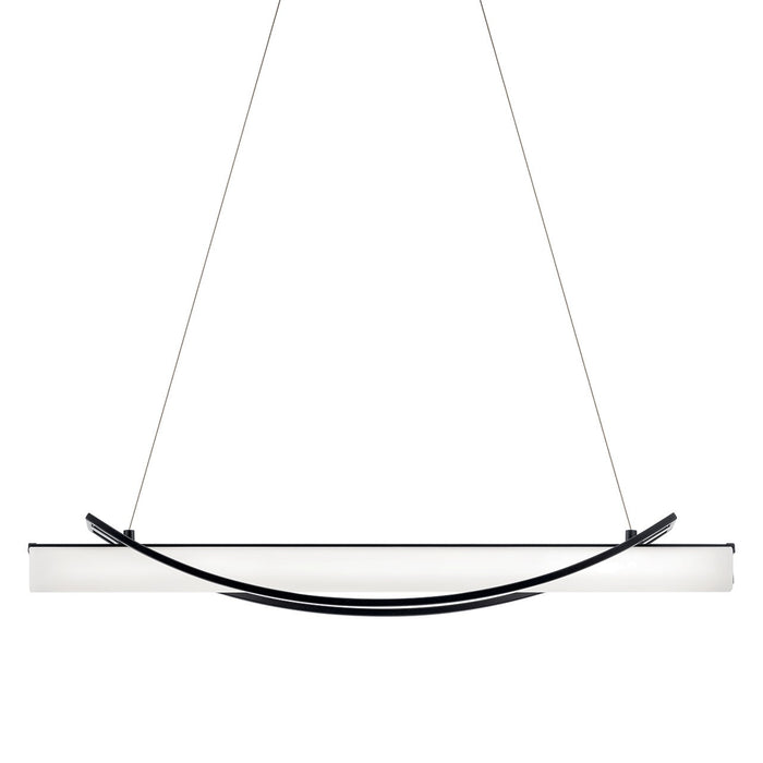 Kichler 84125MBK LED Linear Chandelier, Matte Black