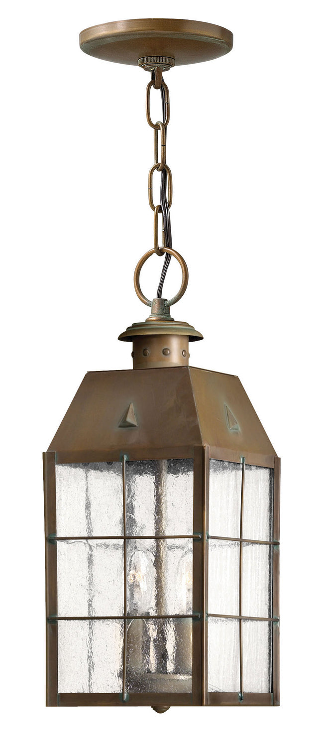 Hinkley 2372AS LED Hanging Lantern, Aged Brass