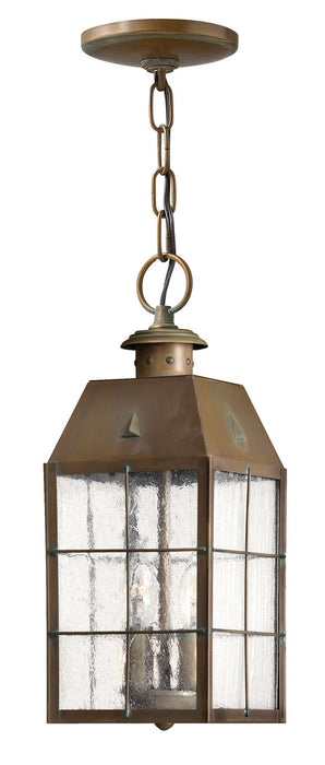 Hinkley 2372AS LED Hanging Lantern, Aged Brass