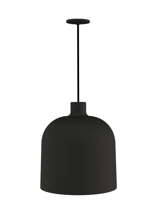 Visual Comfort Modern 700TDFNDB-LED930 LED Pendant, Nightshade Black