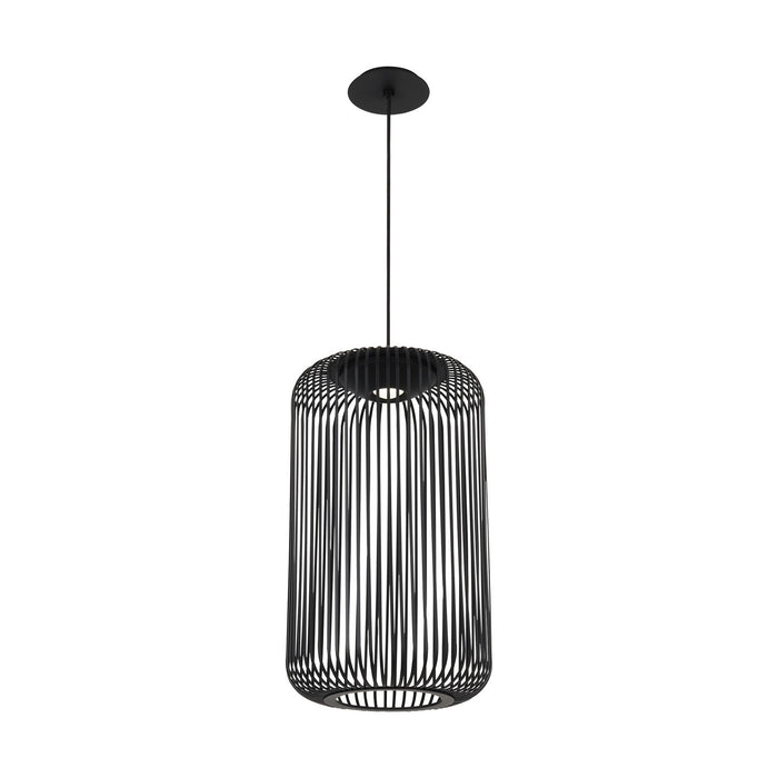 Visual Comfort Modern 700TDKAI1B-LED930 LED Pendant, Nightshade Black