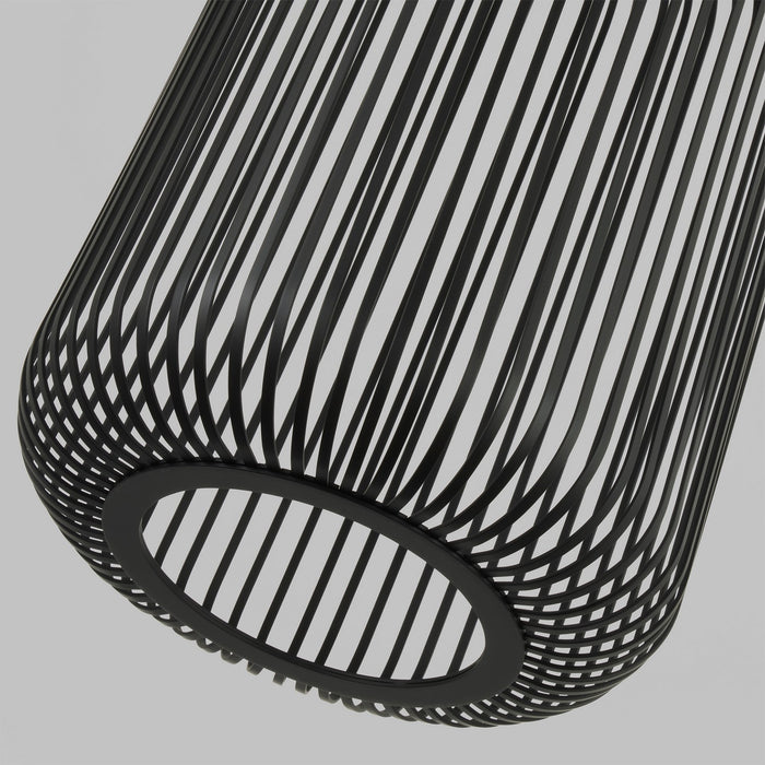 Visual Comfort Modern 700TDKAI1B-LED930 LED Pendant, Nightshade Black