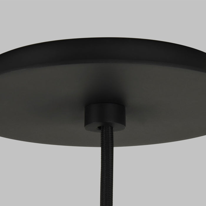Visual Comfort Modern 700TDKAI1B-LED930 LED Pendant, Nightshade Black