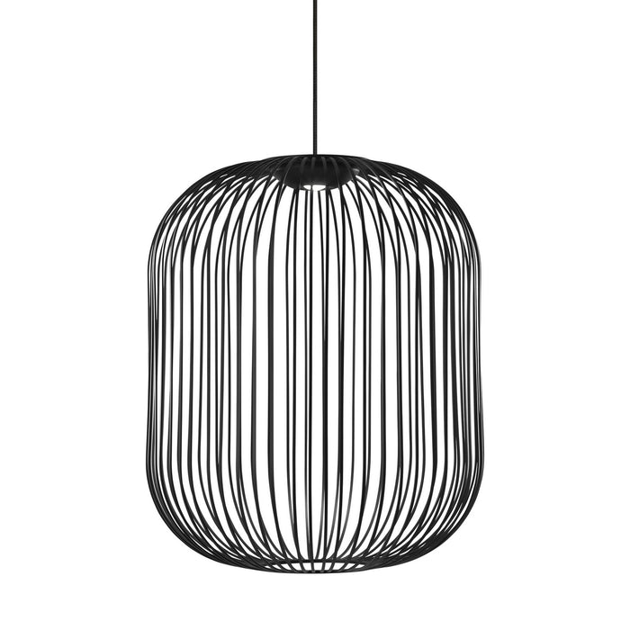 Visual Comfort Modern 700TDKAI2B-LED930 LED Pendant, Nightshade Black