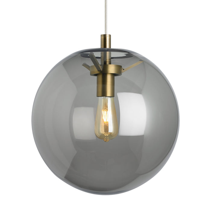 Visual Comfort Modern 700TDPLNPKR-LED927 LED Pendant, Aged Brass