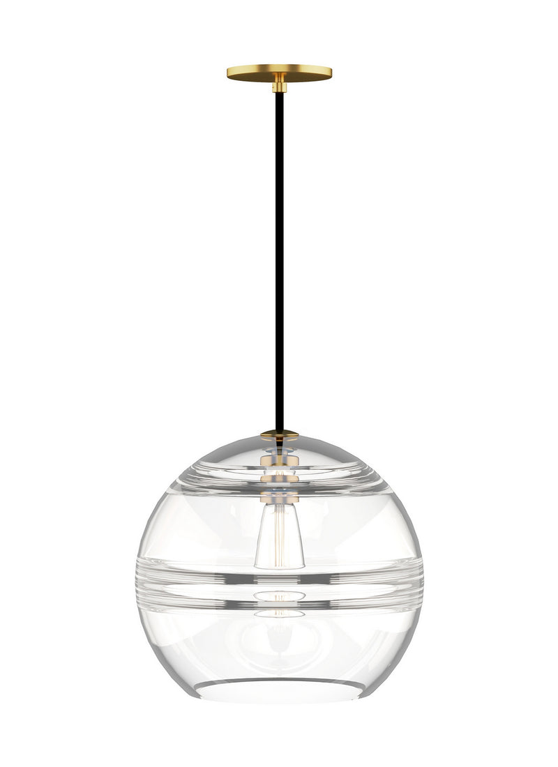 Visual Comfort Modern 700TDSDNLPCR-LED927 LED Pendant, Aged Brass