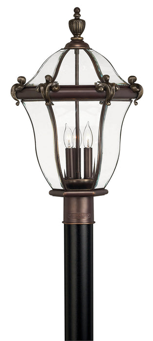 Hinkley 2441CB LED Post Top/ Pier Mount, Copper Bronze