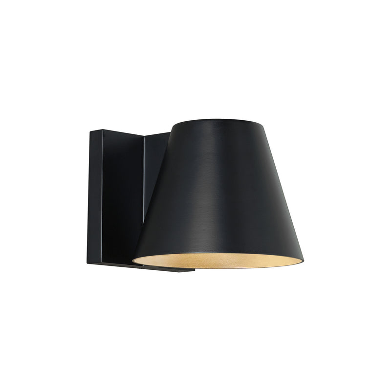 Visual Comfort Modern 700WSBOW4B-LED827 LED Outdoor Wall Mount, Black