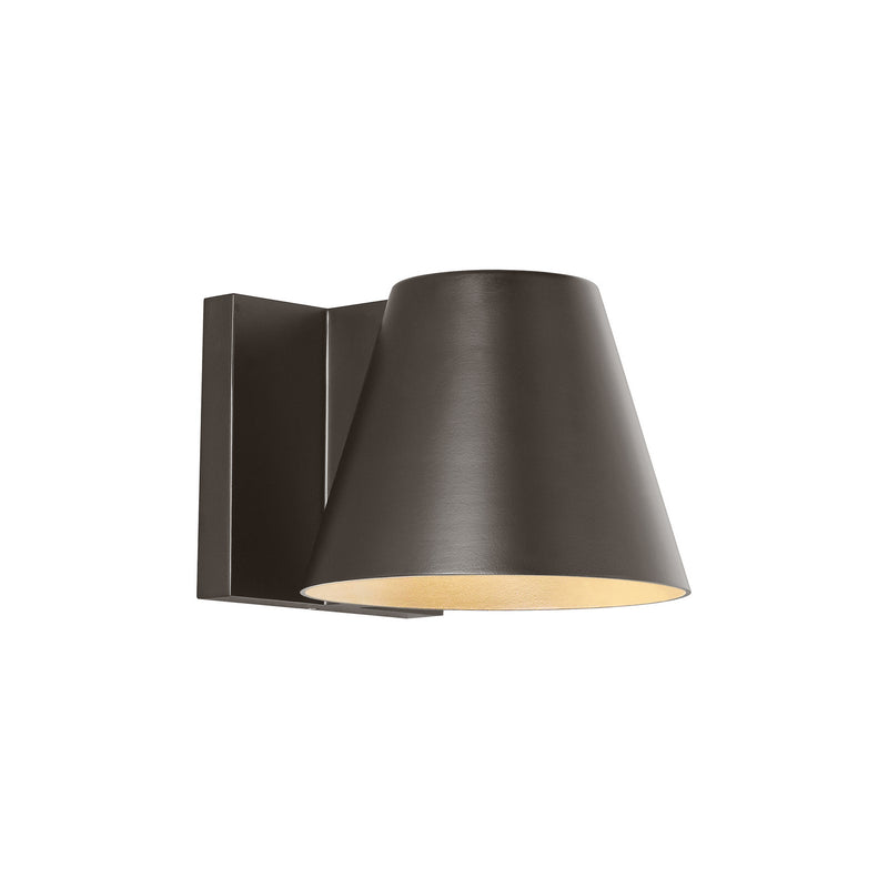 Visual Comfort Modern 700WSBOW4Z-LED827-277 LED Outdoor Wall Mount, Bronze