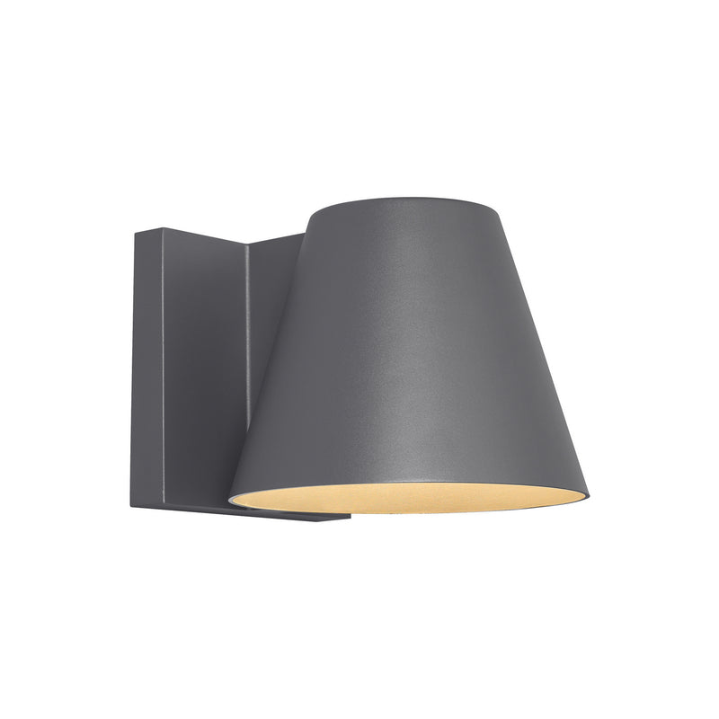 Visual Comfort Modern 700WSBOW6H-LED830 LED Outdoor Wall Mount, Charcoal