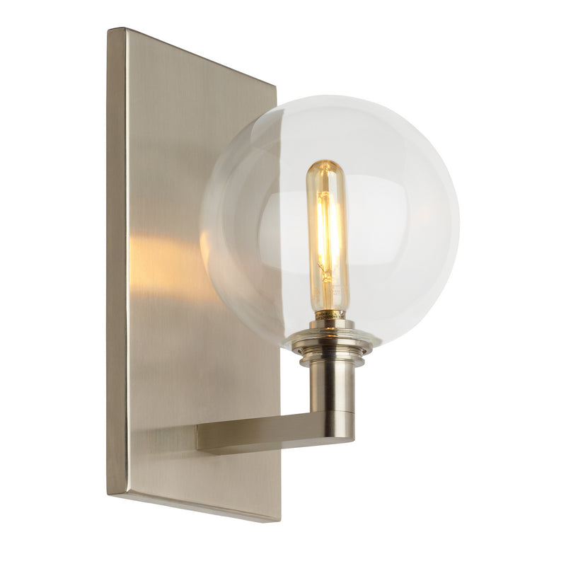 Visual Comfort Modern 700WSGMBSCS One Light Wall Sconce, Satin Nickel