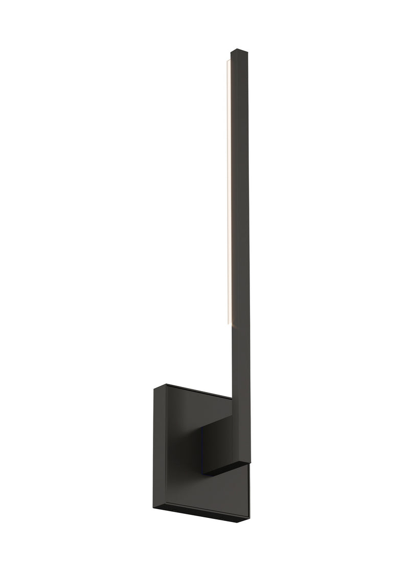 Visual Comfort Modern 700WSKLE20B-LED930 LED Wall Sconce, Nightshade Black