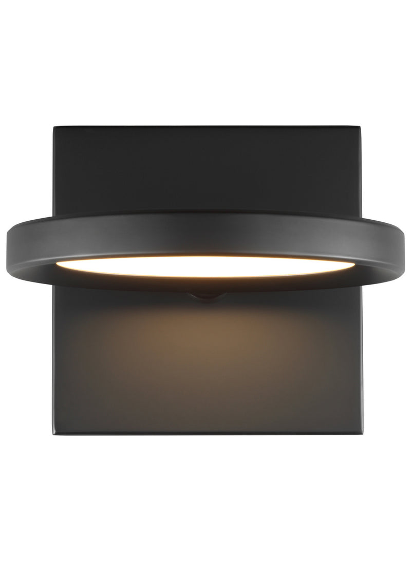 Visual Comfort Modern 700WSSPCTB-LED930 LED Wall Mount, Matte Black