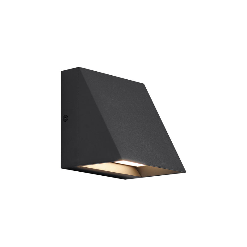 Visual Comfort Modern 700WSPITSB-LED827 LED Outdoor Wall Mount, Black