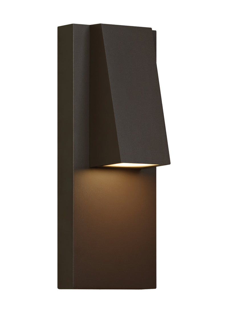 Visual Comfort Modern 700WSPEAKZ-LEDWD LED Outdoor Wall Lantern, Bronze