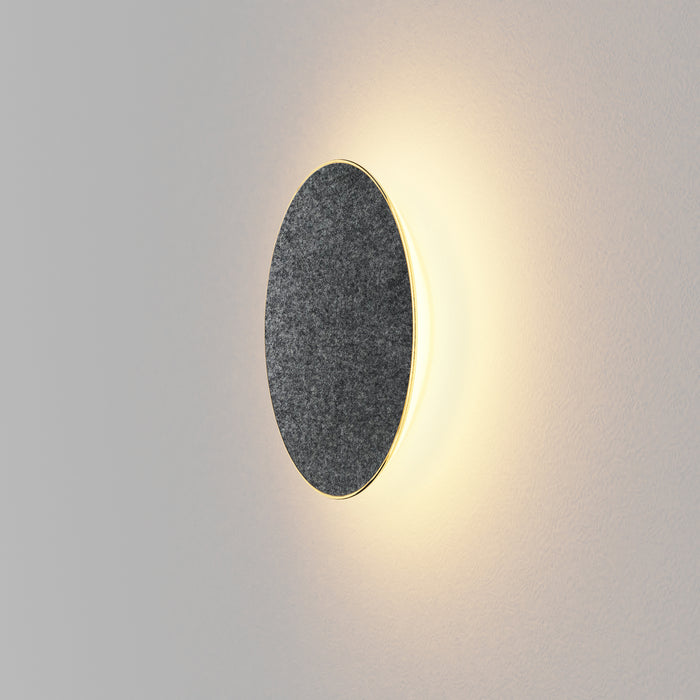 Koncept RMW-09-SW-CCF-HW LED Wall Sconce, Charcoal Felt