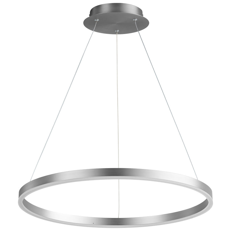 Quorum 3-64-24 LED Pendant, Satin Nickel