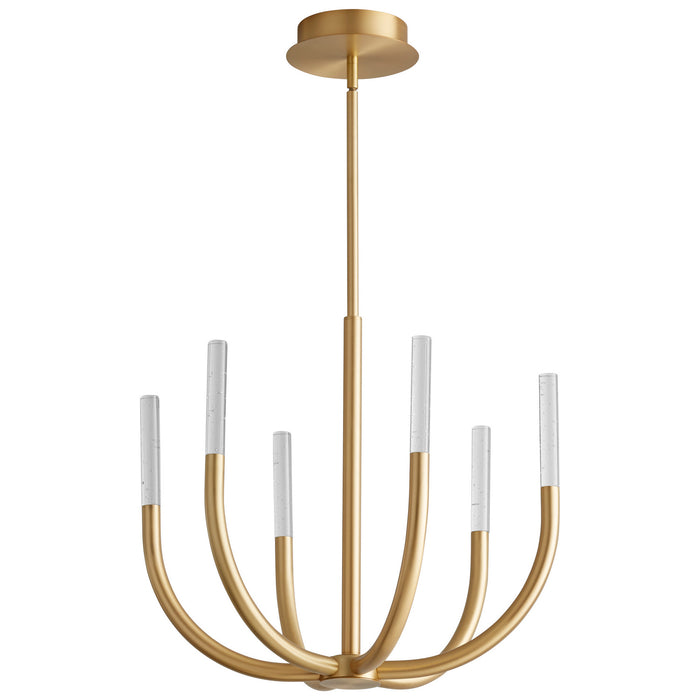 Oxygen 3-657-40 LED Ceiling Mount, Aged Brass