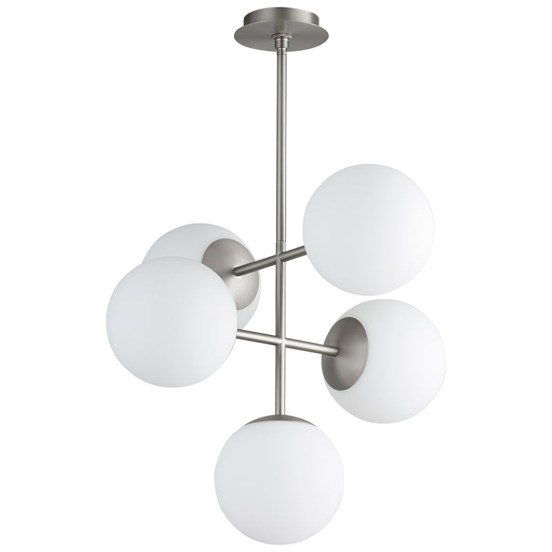 Quorum 3-681-24 LED Pendant, Satin Nickel