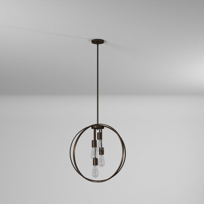 Artcraft AC10884OB Four Light Chandelier, Oil Rubbed Bronze