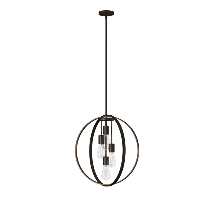 Artcraft AC10884OB Four Light Chandelier, Oil Rubbed Bronze