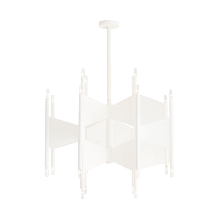 Arteriors 84061 24 Light Chandelier, White Gesso