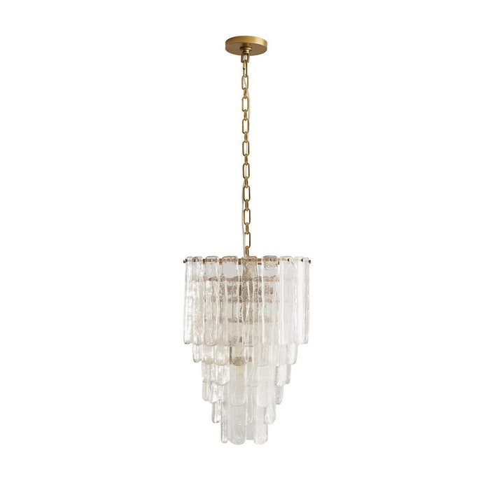 Arteriors 89453 Three Light Chandelier, Clear