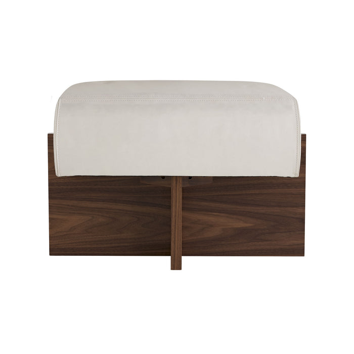 Arteriors DB8004 Ottoman, Ivory