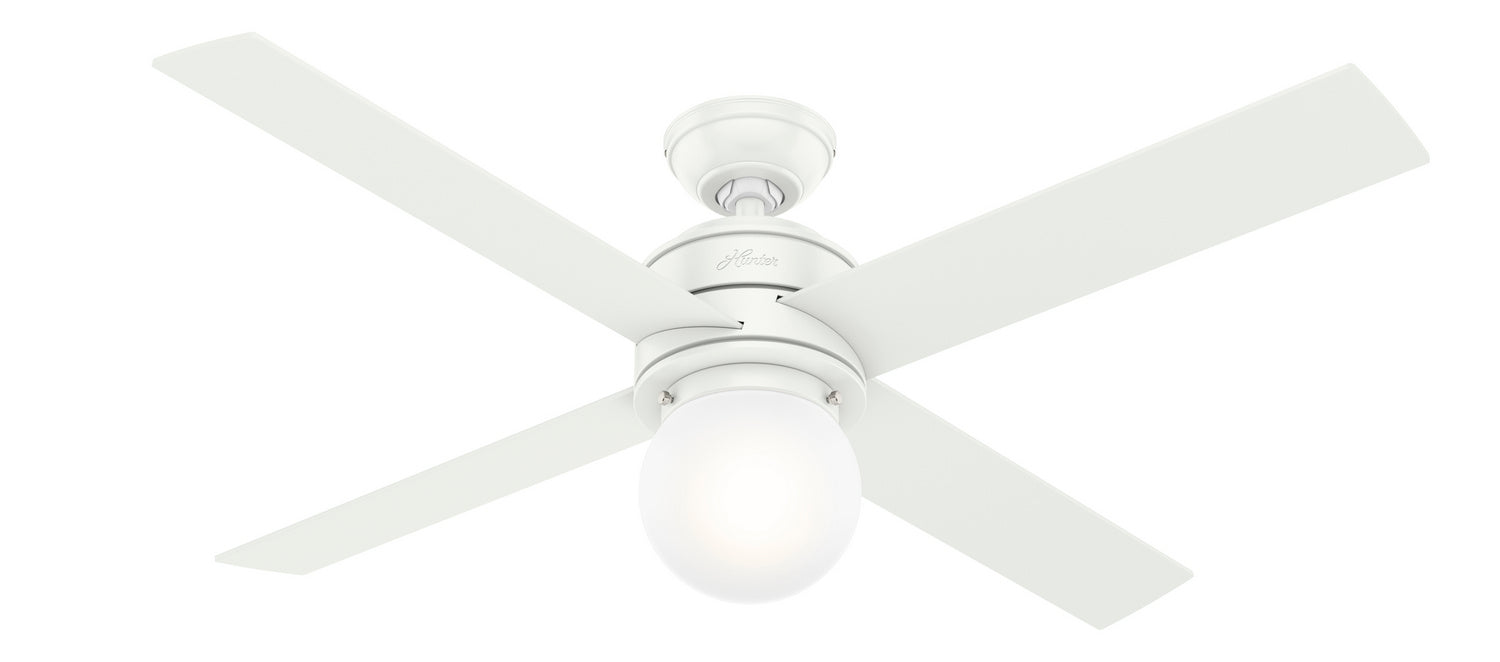 Hunter 50276 52" Ceiling Fan, Matte White