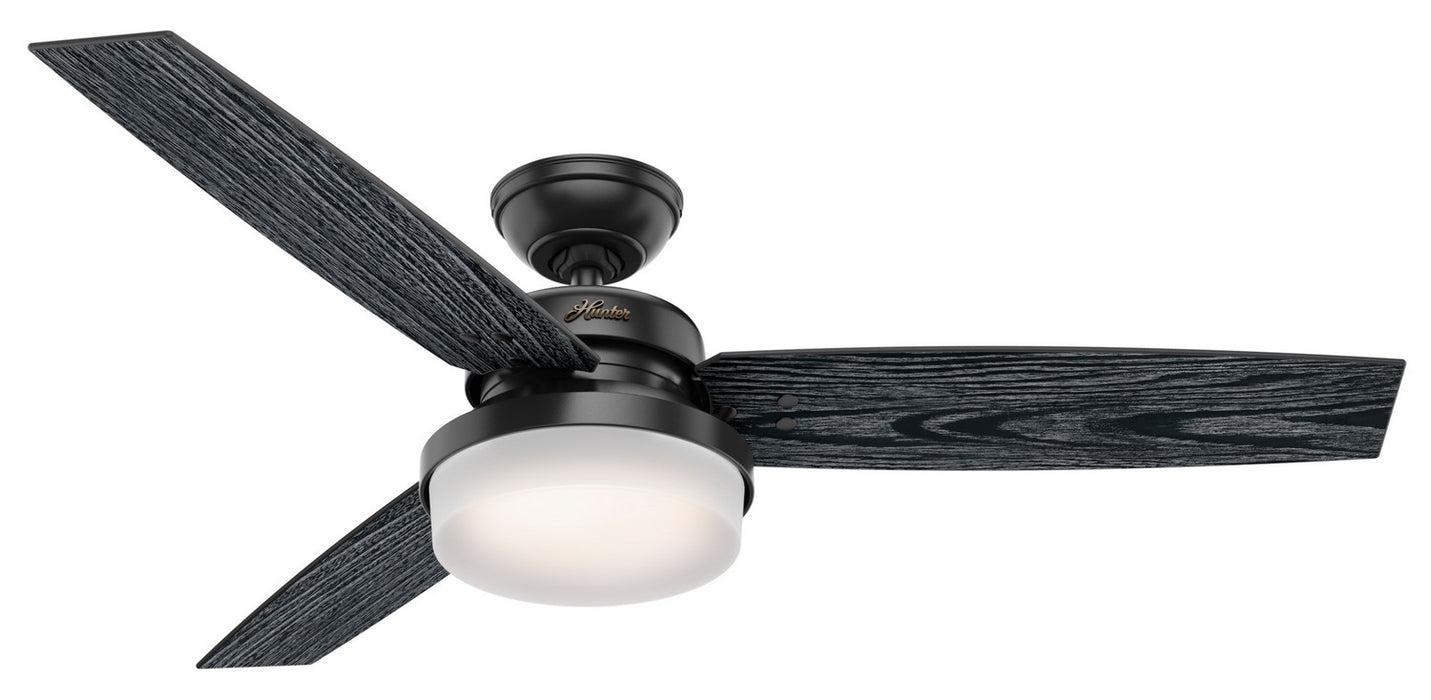 Hunter 50285 52" Ceiling Fan, Matte Black