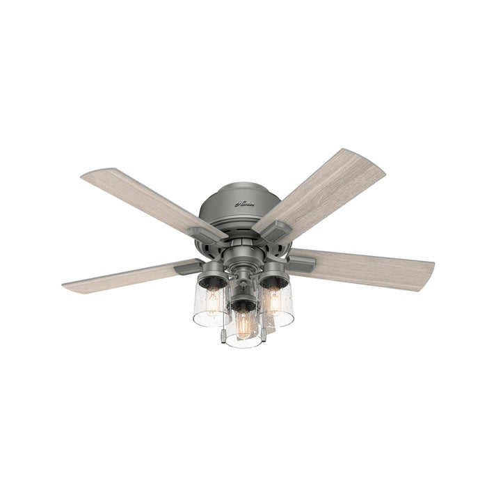 Hunter 50653 44" Ceiling Fan, Matte Silver