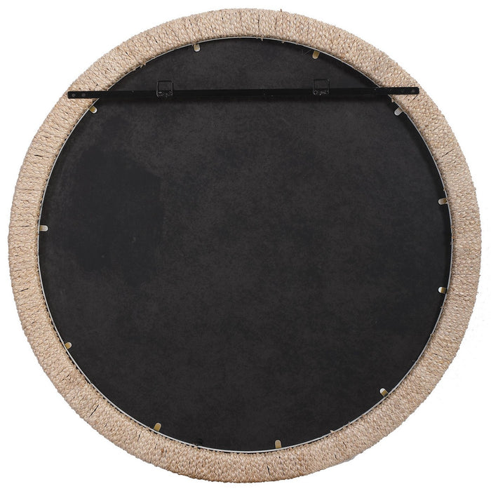 Uttermost 09668 Mirror, Banana Leaf And Matte White