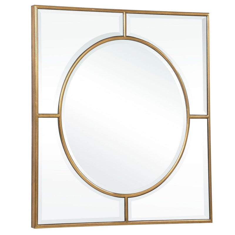 Uttermost 09673 Mirror, Brushed Gold