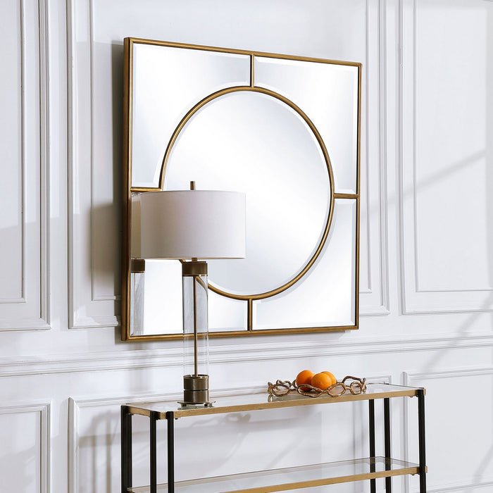 Uttermost 09673 Mirror, Brushed Gold