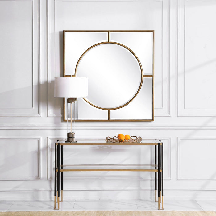 Uttermost 09673 Mirror, Brushed Gold