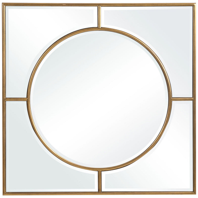 Uttermost 09673 Mirror, Brushed Gold