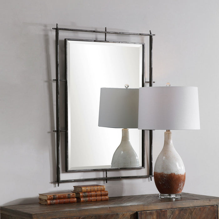 Uttermost 09674 Mirror, Ebony