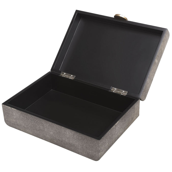 Uttermost 17836 Box, Brushed Antique Brass