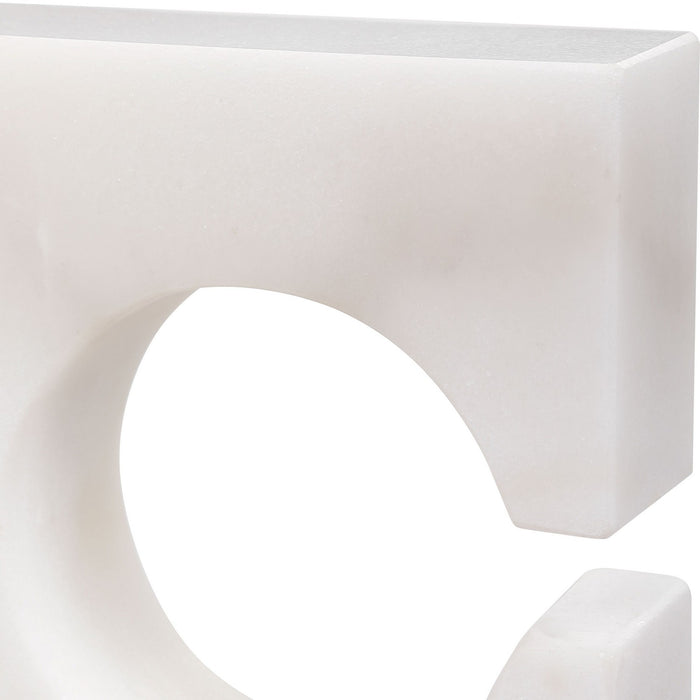 Uttermost 17864 Bookends, S/2, Clean, White And Gray