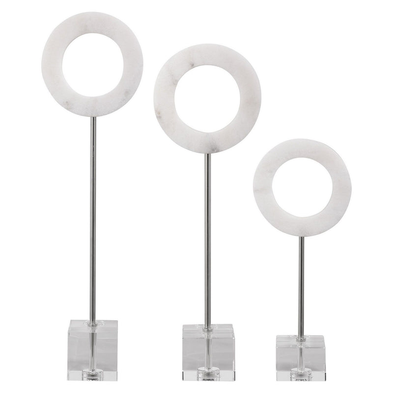 Uttermost 17871 Rings, S/3, Polished Chrome