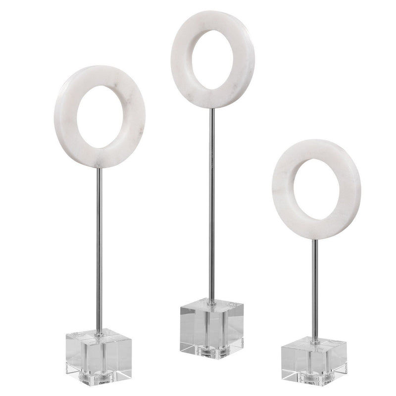 Uttermost 17871 Rings, S/3, Polished Chrome